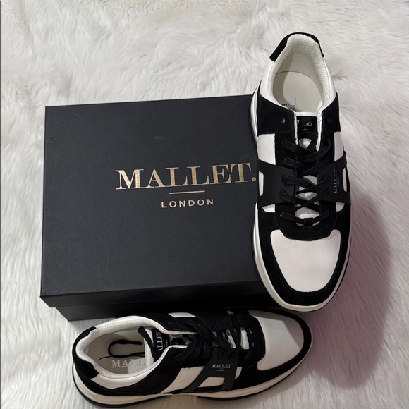 Other - Mallet London Black and White Sneakers